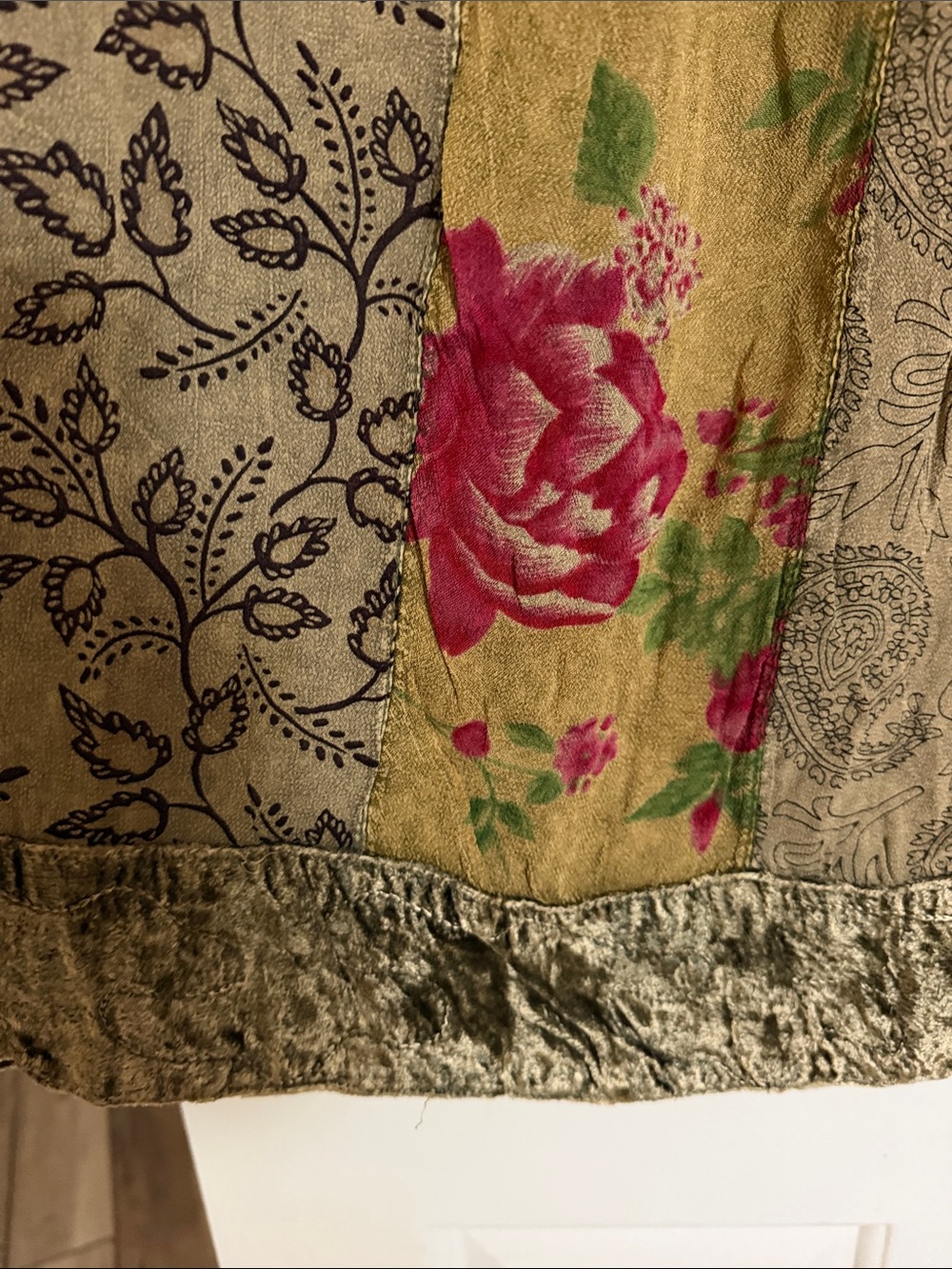 Vibrant Patchwork Floral Boho Dress - Picture 5 of 6